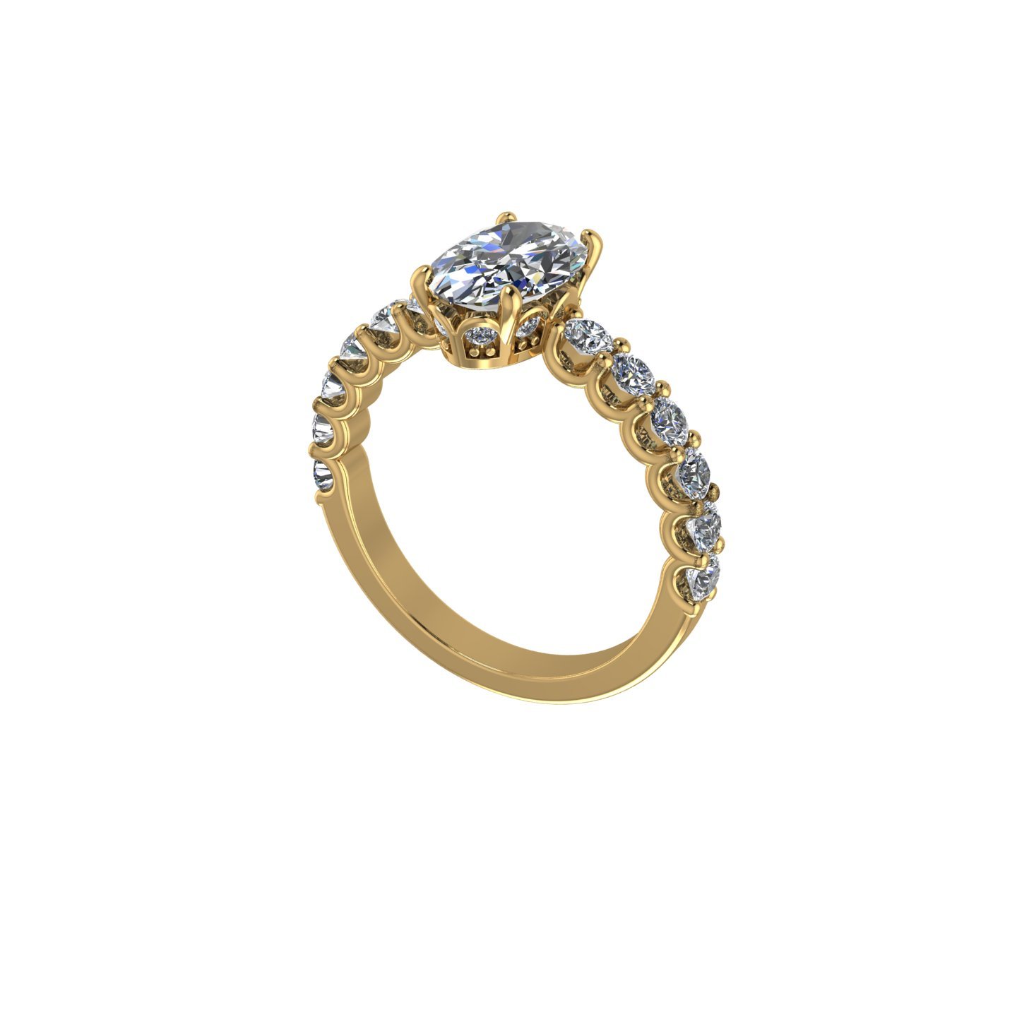 Oval Diamond Engagement Ring